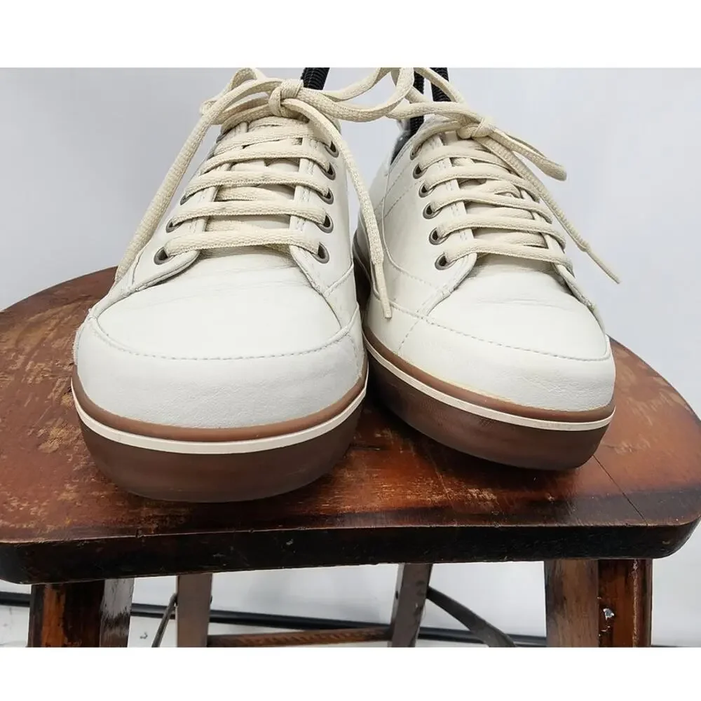 Fitflop White Leather Comfort Casual‎ Sneakers Women's Size 5 Style 114-089